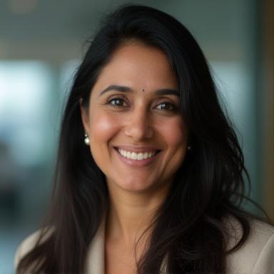 Professional headshot of Priya Sharma.